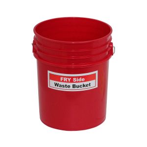 WASTE BUCKET RED FRY SIDE