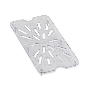 DRAIN TRAY 1/4 SZ CLEAR