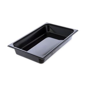 FULL PAN BLACK PLASTIC 2.5" DEEP