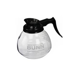 Bunn 42400.0103 DECANTER,GLASS-BLK 12C 3/CS